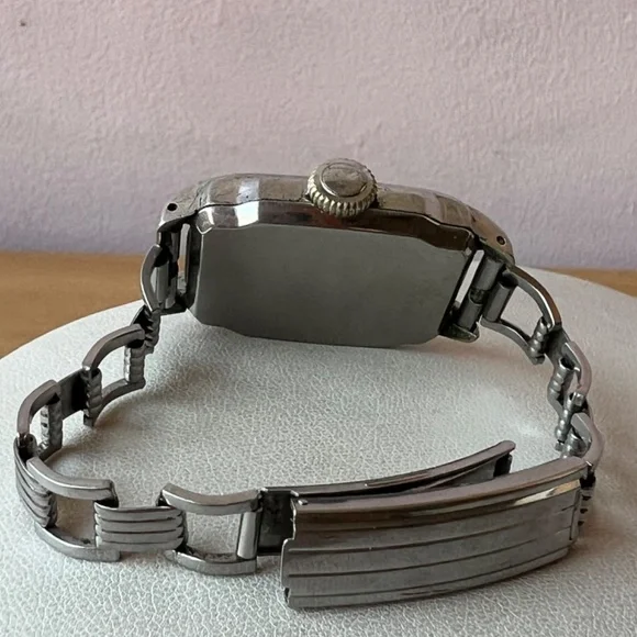 WESTCLOX 1936 Mens Original Classic WRIST BEN Silver Tank Watch made USA AS IS